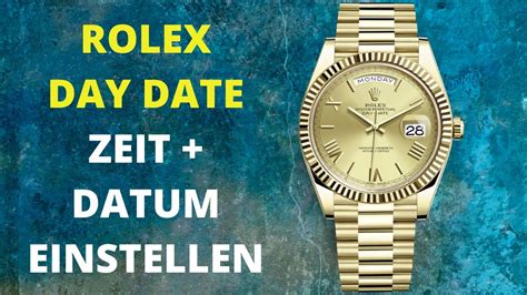 datum einstellen rolex daydate|how to set rolex 40.